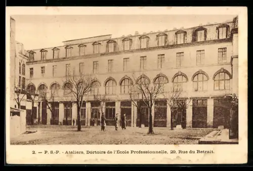 AK Paris, Dortoirs de l`École Professionelle, 29 Rue du Retrait