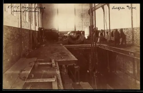 AK Brakpan, V. F. P. C. Brakpan Branch, Interior of Turbinehouse, Bergbau