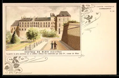 AK Blois, Le Chateau, La partie la plus ancienne de ce celebre chateau fut construite par Jean Ier, comte de Blois