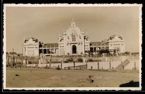 Foto-AK Lissabon, Ausstellungsgelände im Bau