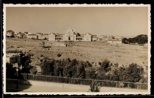 Foto-AK Lissabon, Ausstellungsgelände im Bau