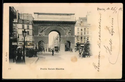 AK Paris, Porte Saint-Martin