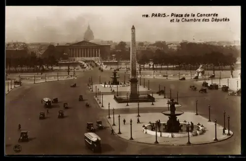 AK Paris, Place de la Concorde et la chambre des deputes