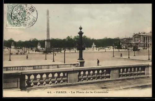AK Paris, La Place de la Concorde