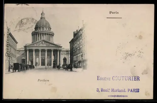 AK Paris, La Rue Soufflot et Le Panthéon