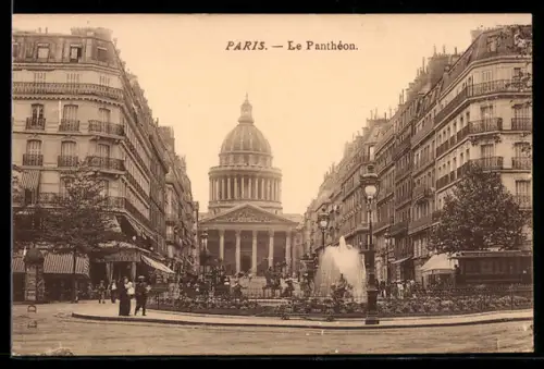 AK Paris, Le Panthéon, La Fontaine