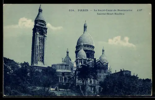 AK Paris, Sacré-Coeur de Montmartre