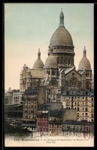 AK Paris, Sacré-Coeur de Montmartre, Côté Est