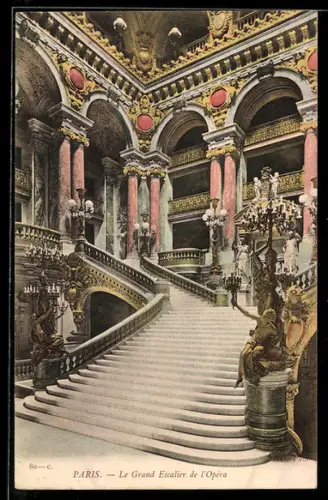 AK Paris, Opéra Garnier, Le Grand Escalier