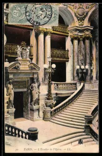 AK Paris, L`Escalier de l`Opéra