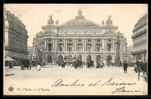 AK Paris, L`Opéra, Panorama