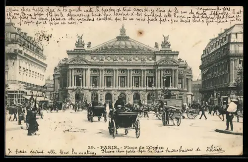 AK Paris, Opéra Garnier, Place de l`Opéra