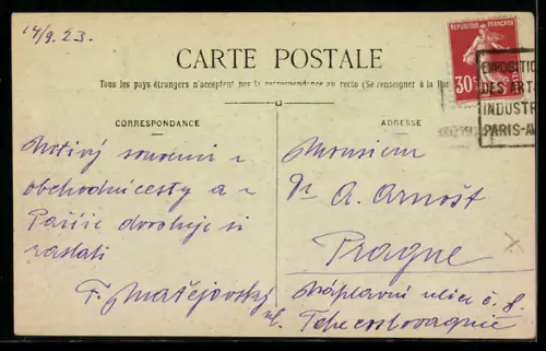 AK Paris, Opéra Garnier, Inauguré en 1875