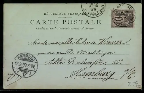 Mondschein-AK Paris, Opéra Garnier