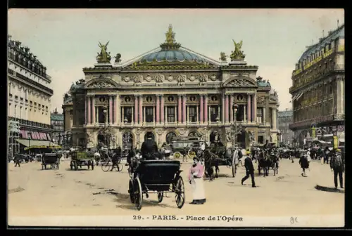 AK Paris, Place de l`Opéra