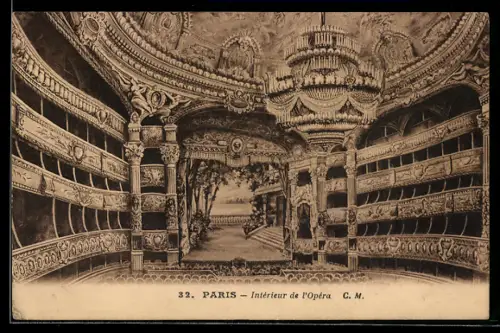 AK Paris, Intérieur de l`Opéra Garnier