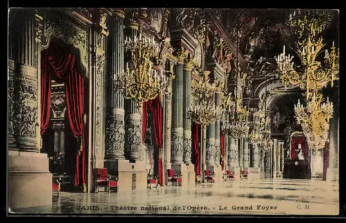 AK Paris, Theatre national de l`Opéra, Le Grand Foyer