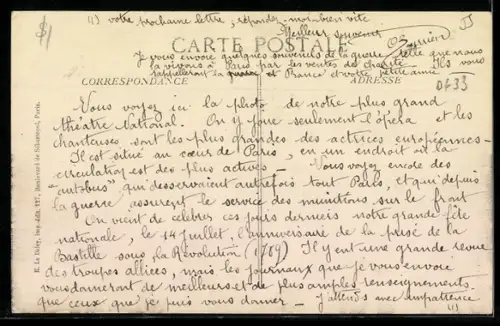 AK Paris, L`Opéra, Panorama