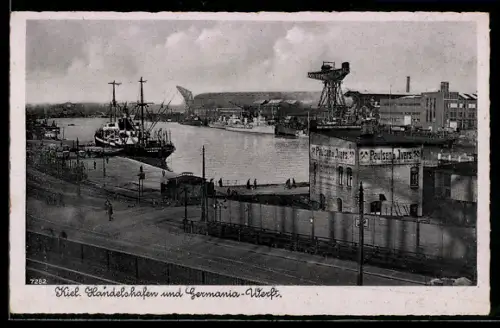 AK Kiel, Handelshafen und Germania-Werft