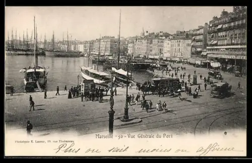 AK Marseille, Vue Générale du Port