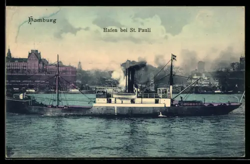 AK Hamburg, Hafen bei St. Pauli