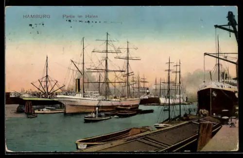 AK Hamburg, Partie im Hafen