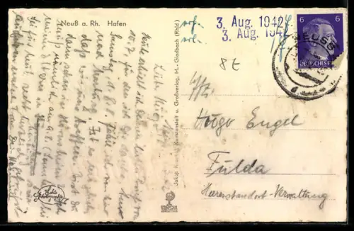 AK Neuss a. Rh., Hafen