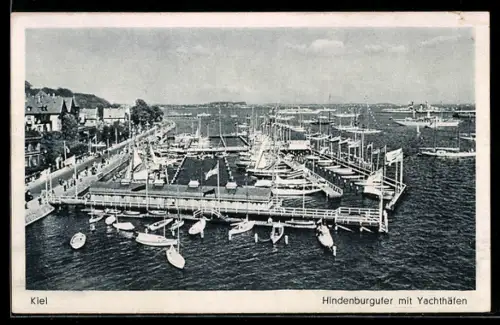 AK Kiel, Hindenburgufer mit Yachthäfen