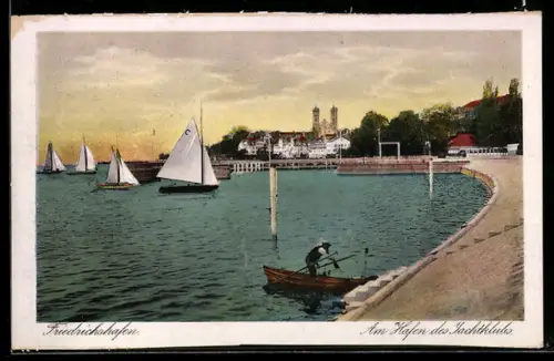 AK Friedrichshafen, Am Hafen des Yachtklubs, Segelboote