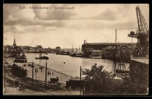 AK Kiel, Handelshafen und Germaniawerft