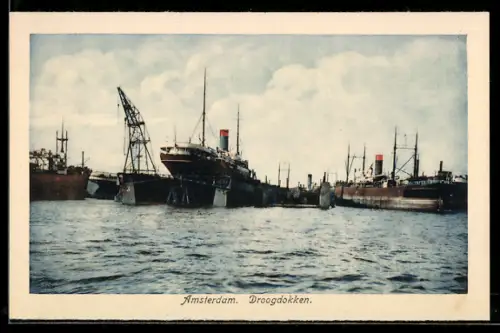 AK Amsterdam, Droogdokken, Hafen
