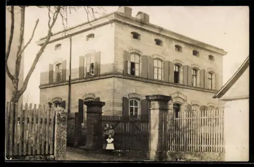 Foto-AK Wonsees, Villa König in der Aussenansicht