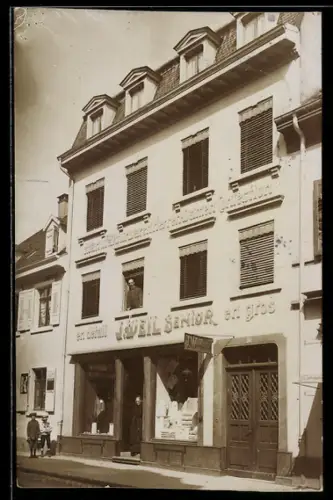 Foto-AK Lörrach, Kleider J. Weil senior
