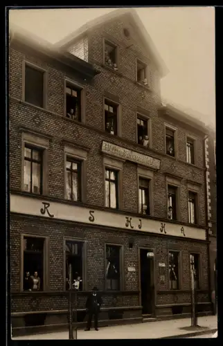 Foto-AK Worms, Restaurant Schweizer Hof