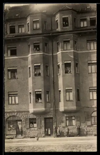 Foto-AK Fürth, Bäckerei Mühlbauer in der Zeppelinstrasse 4
