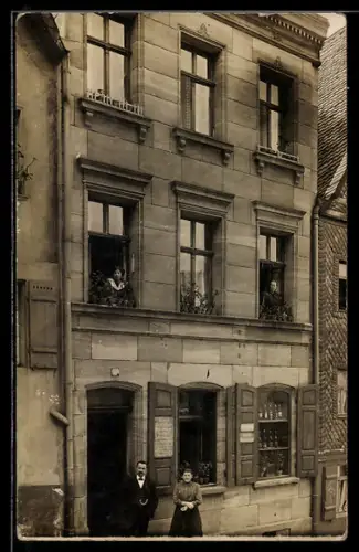 Foto-AK Fürth, Konrad Schlicher Mineralwassergeschäft