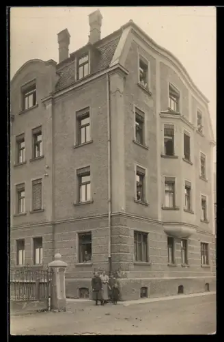Foto-AK Lechhausen /Augsburg, Haus in der Aspernstrasse 43