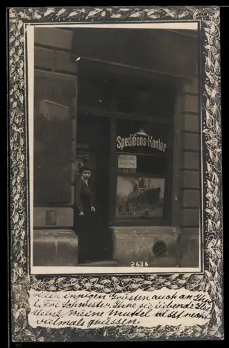 Foto-AK Dresden, Kontorhaus Schölle