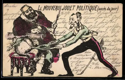 AK Le Nouveau Jouet Politique, succès du jour, antisemitische Karikatur