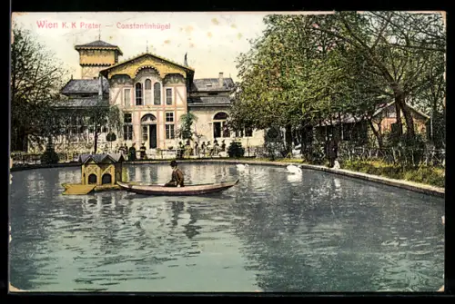 AK Wien, k. Prater, Costantinhügel