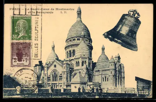 AK Paris, Le Sacré Coeur de Montmarte, Glocke