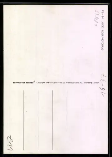 3D-AK Nude, Rider, nacktes Mädchen und Motorradfahrer