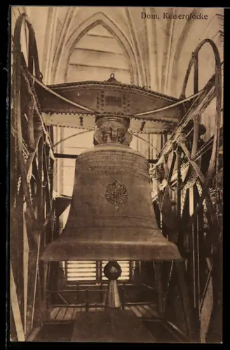 AK Cöln, Kaiserglocke im Dom