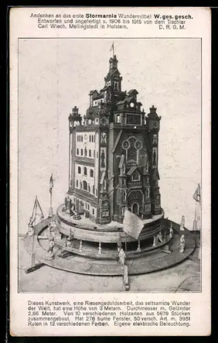 AK Mellingstedt in Holstein, Stormarnia Kunstuhr von Carl Wiech