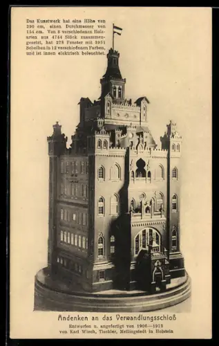 AK Mellingstedt in Holstein, Verwandlungsschloss Kunstuhr von Karl Wiech