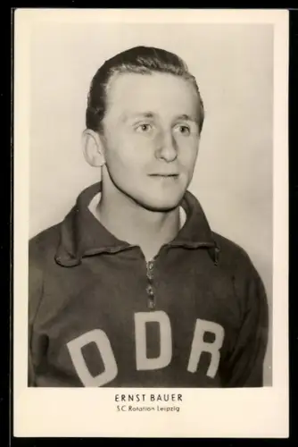 AK Leichtathlet der DDR Ernst Bauer im Portrait