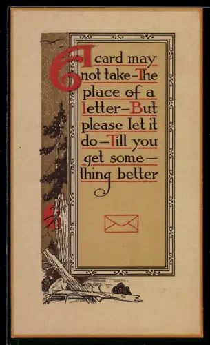 AK Waldpartie und Aufruf zur Antwort an Schreibfaule