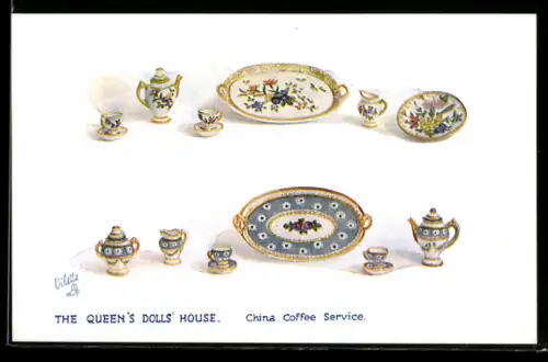 AK The Queen`s Dolls House, China Coffee Services
