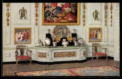 AK The Queen`s Dolls` House, Dining Room Sideboard, Puppenhaus