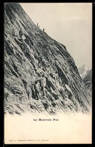 AK La Mauvais Pas, Bergsteigen